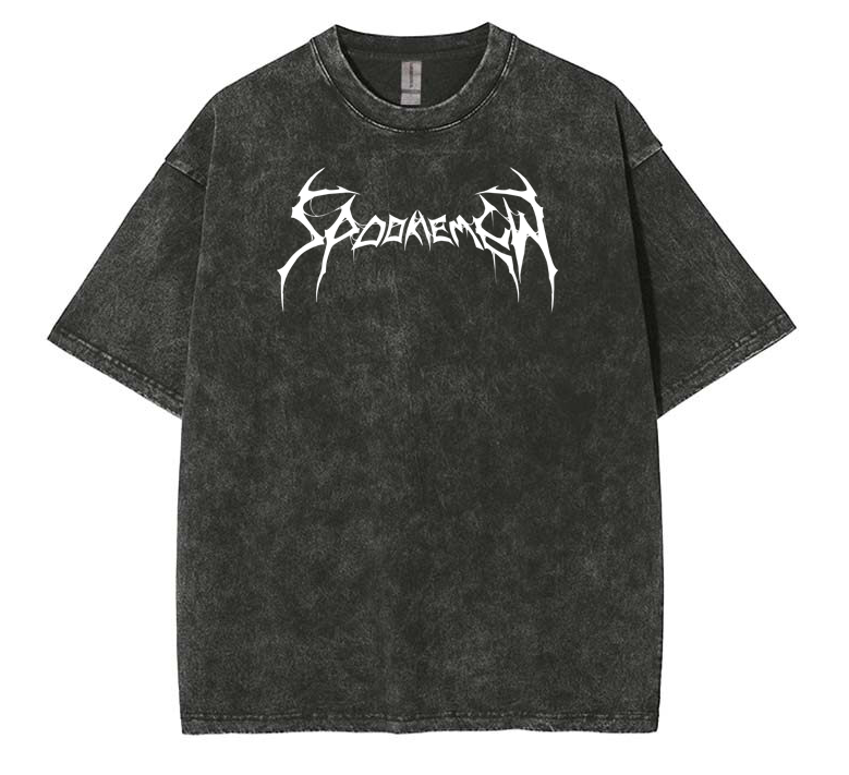 Spookiemew Logo Acid Wash Tee *PRE-ORDER*