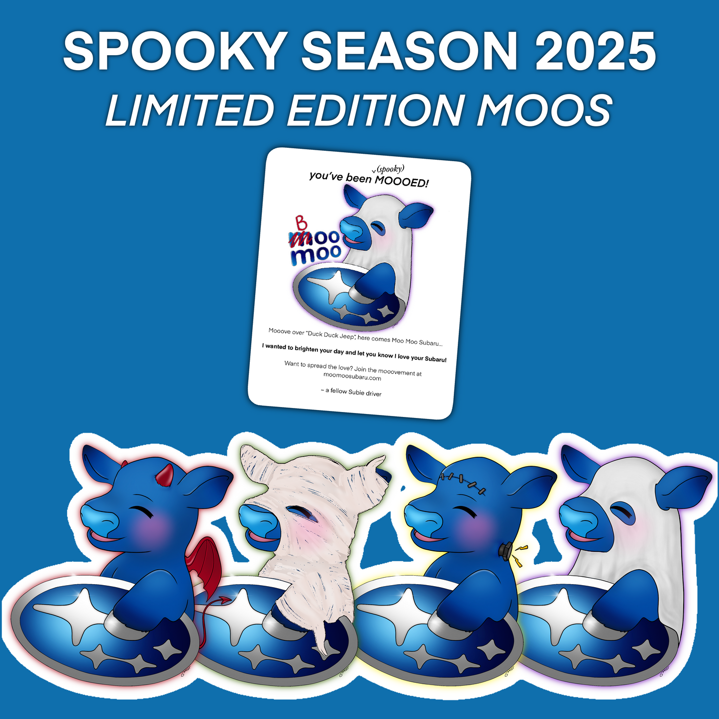 SPOOKY SEASON Pre-made Moos (with Reusable Cards!)