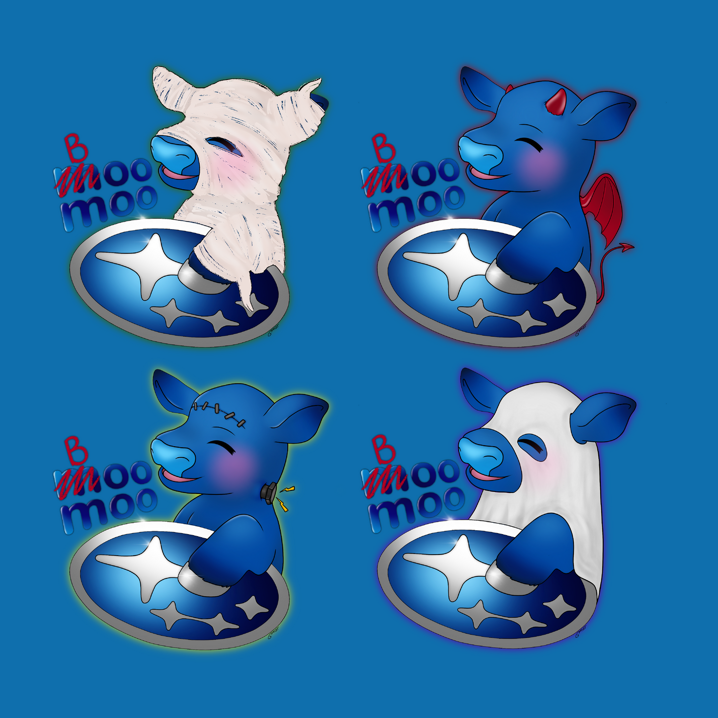 SPOOKY SEASON Pre-made Moos (with Reusable Cards!)